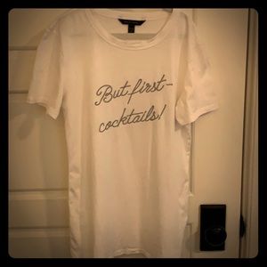 Banana Republic XXS “But First Cocktails” T-shirt